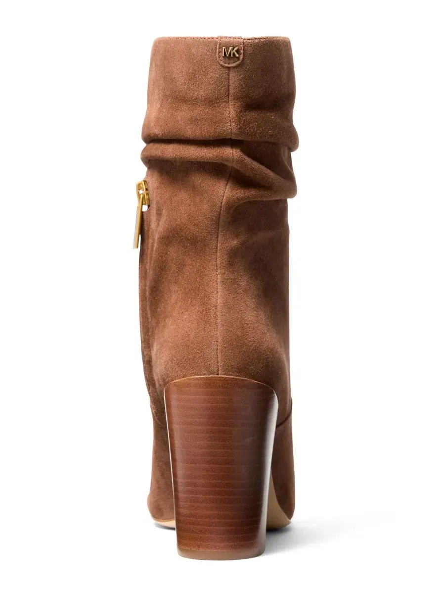 Ботинки-челси Shayna на каблуке Michael Kors, Luggage Suede — изображение 3 из 4