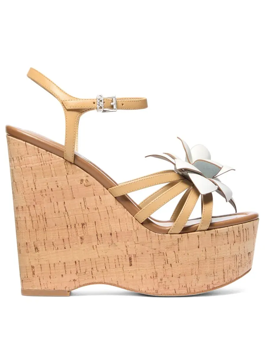 Женские сандалии на платформе и танкетке Jacie Michael Kors, Peanut Leather — изображение 2 из 3