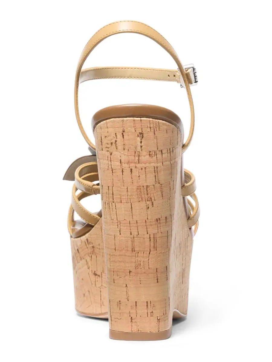 Женские сандалии на платформе и танкетке Jacie Michael Kors, Peanut Leather — изображение 3 из 3