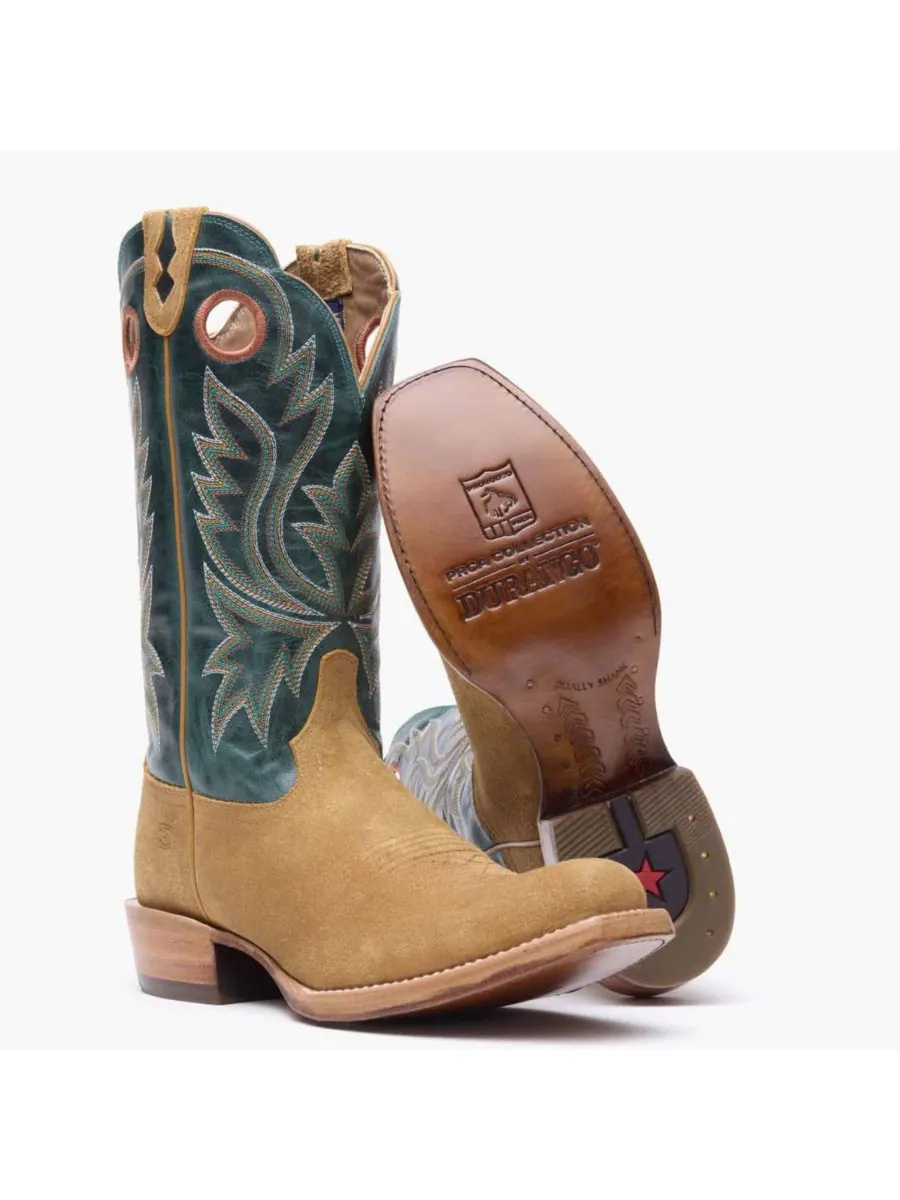 Мужские ковбойские сапоги PRCA Collection Roughout Durango, Goldenrod and deep teal — изображение 2 из 7
