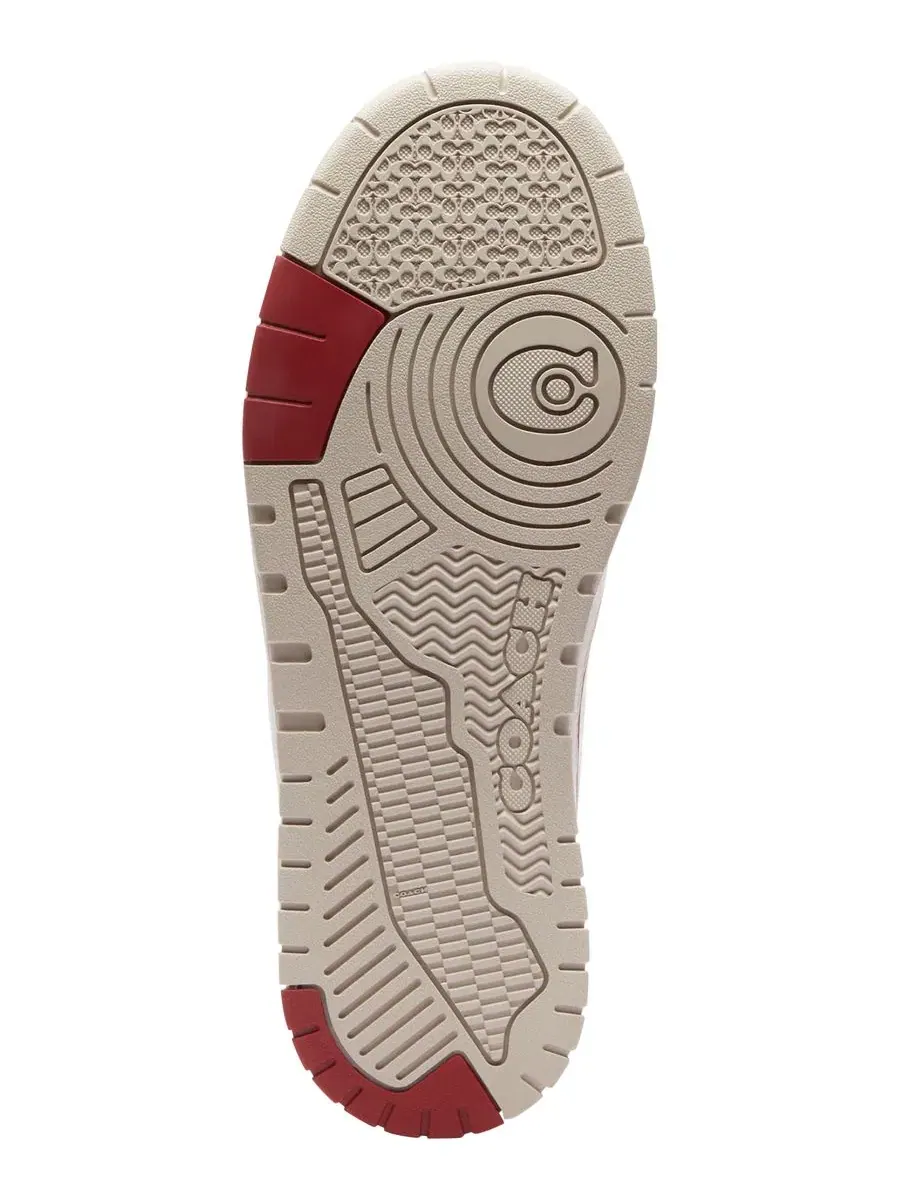 Кроссовки женские с шнуровкой SoHo Lace-Up COACH, Chalk Poppy Suede — изображение 5 из 5