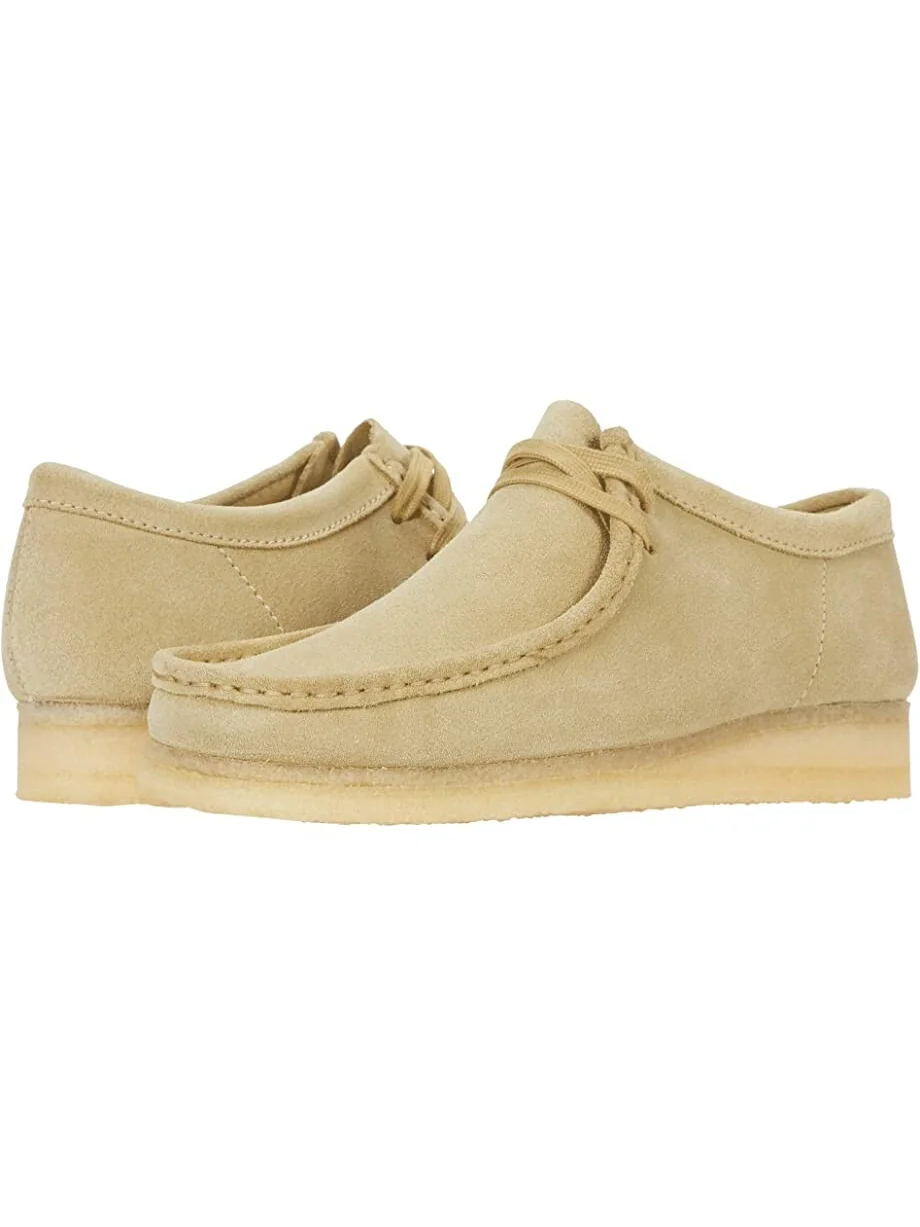 Оксфорды Wallabee Clarks, замша — коричневый