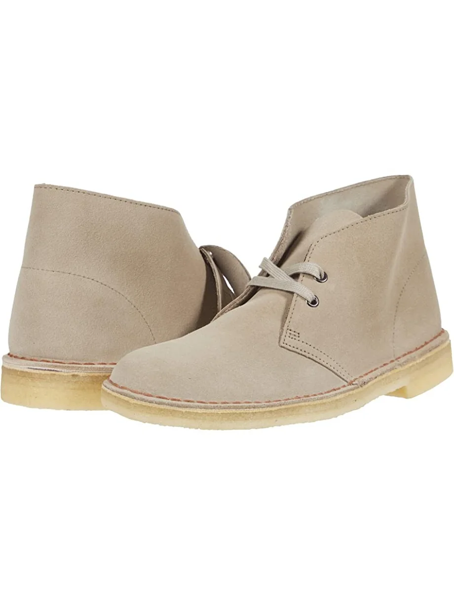 Ботинки Desert Boot Clarks, замша — бежевый