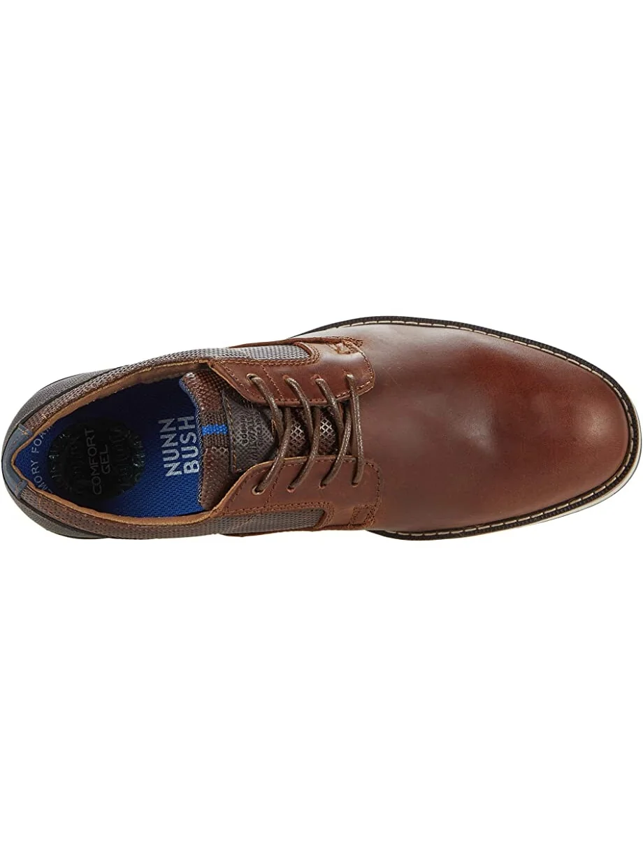 Оксфорды Circuit Plain Toe Oxford Nunn Bush, бренди — 3