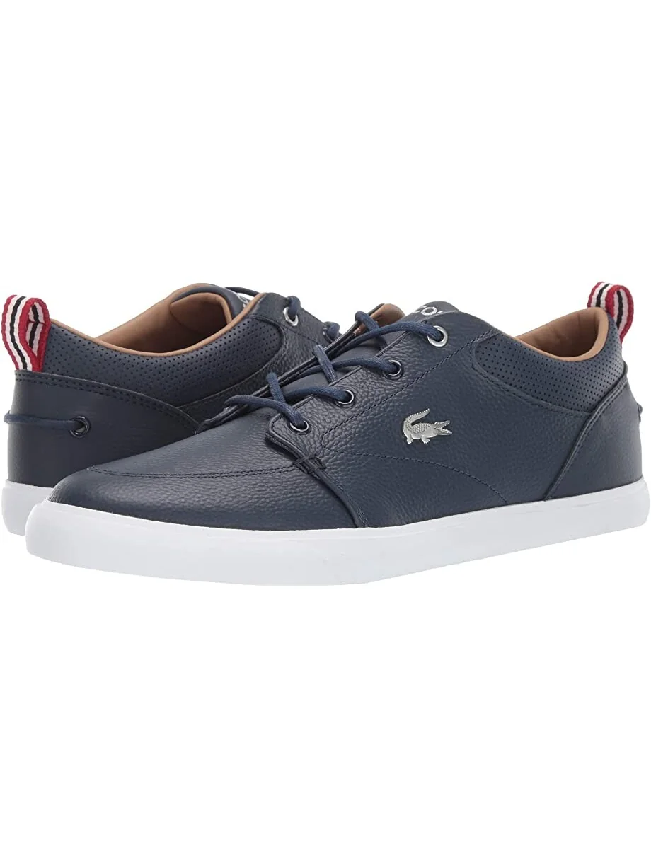 Мужские кеды Lacoste Bayliss с перфорированным воротником — белый