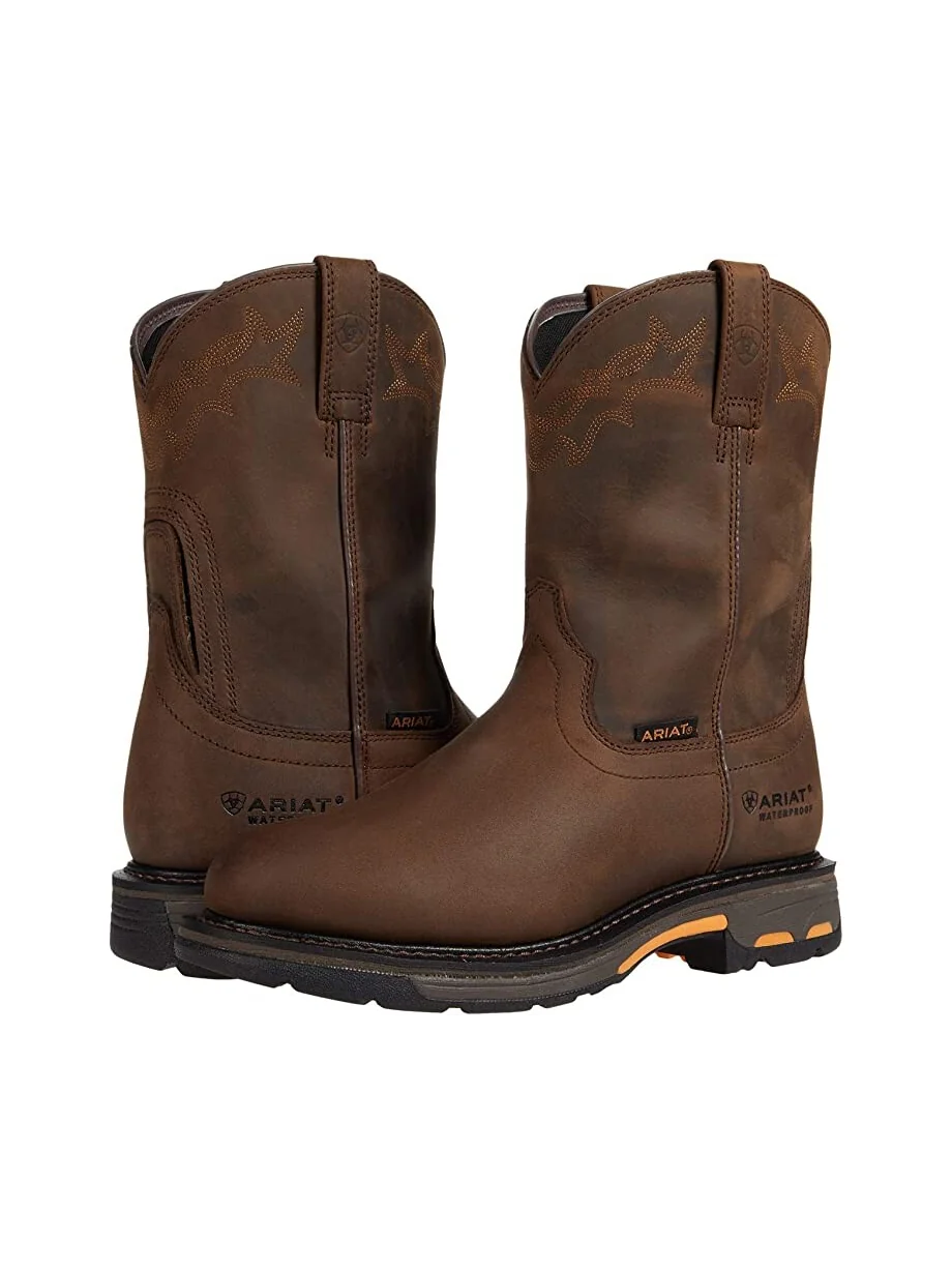 Ботинки Workhog Waterproof Ariat — коричневый