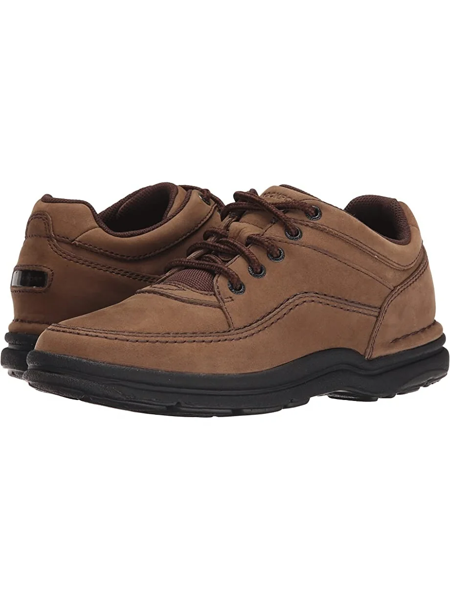 Оксфорды World Tour Classic Rockport, шоколадный нубук — 2