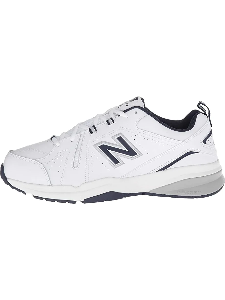 Кроссовки New Balance MX608v5: Белый цвет с темно-синими акцентами — 5
