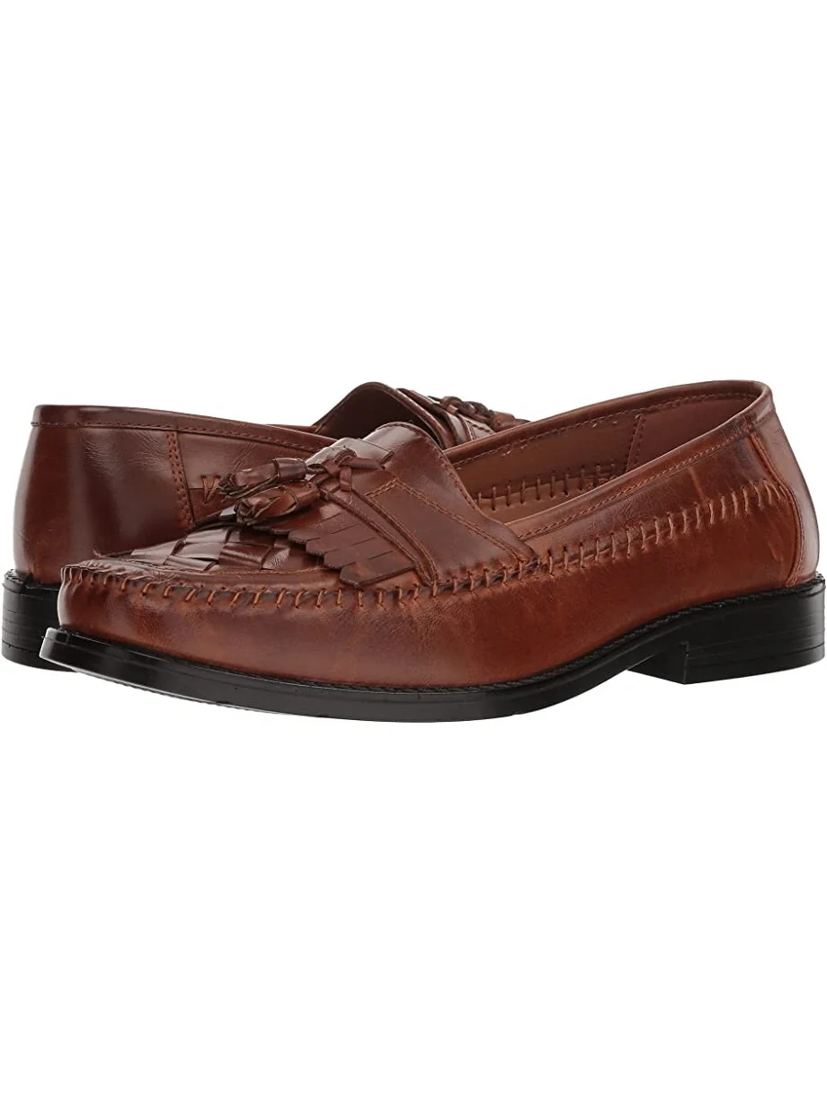 Лоферы Herman Tassel Loafer Deer Stags, кожа — коричневый