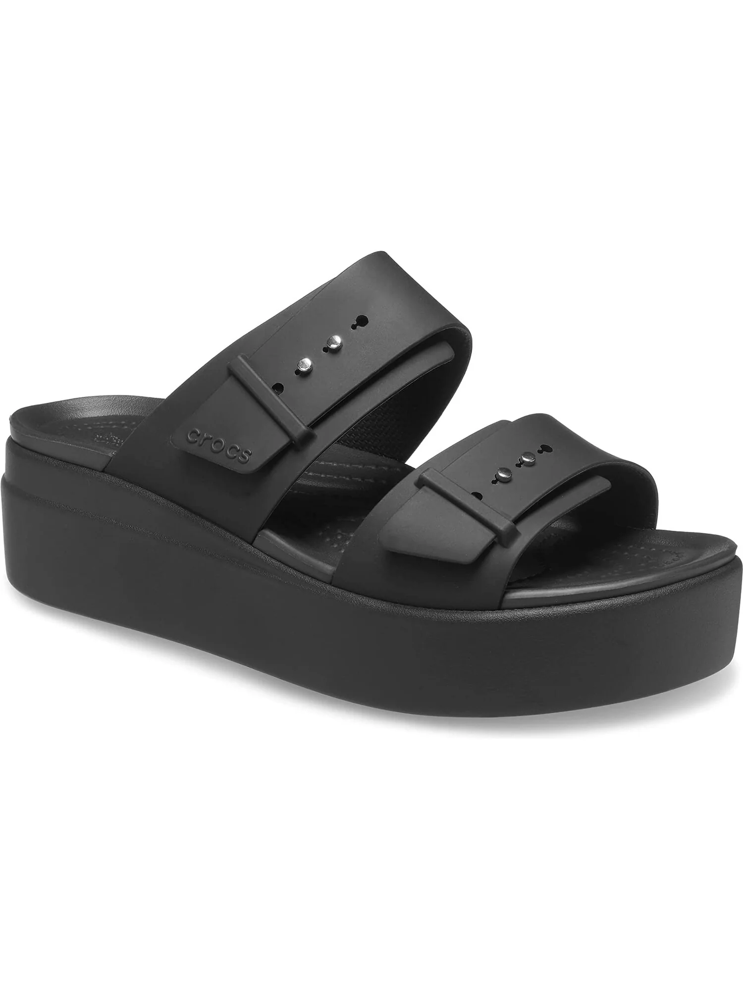 Туфли на каблуках Brooklyn Buckle Low Wedge Crocs — 3