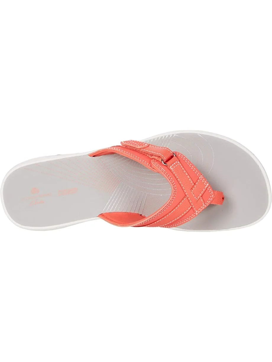 Сандалии Breeze Sea Clarks, яркий коралловый синтетический — 3