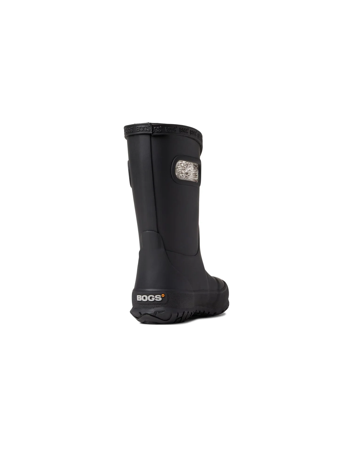 Ботинки Bogs Kids Rain Boot Plush (Toddler/Little Kid/Big Kid) — черный