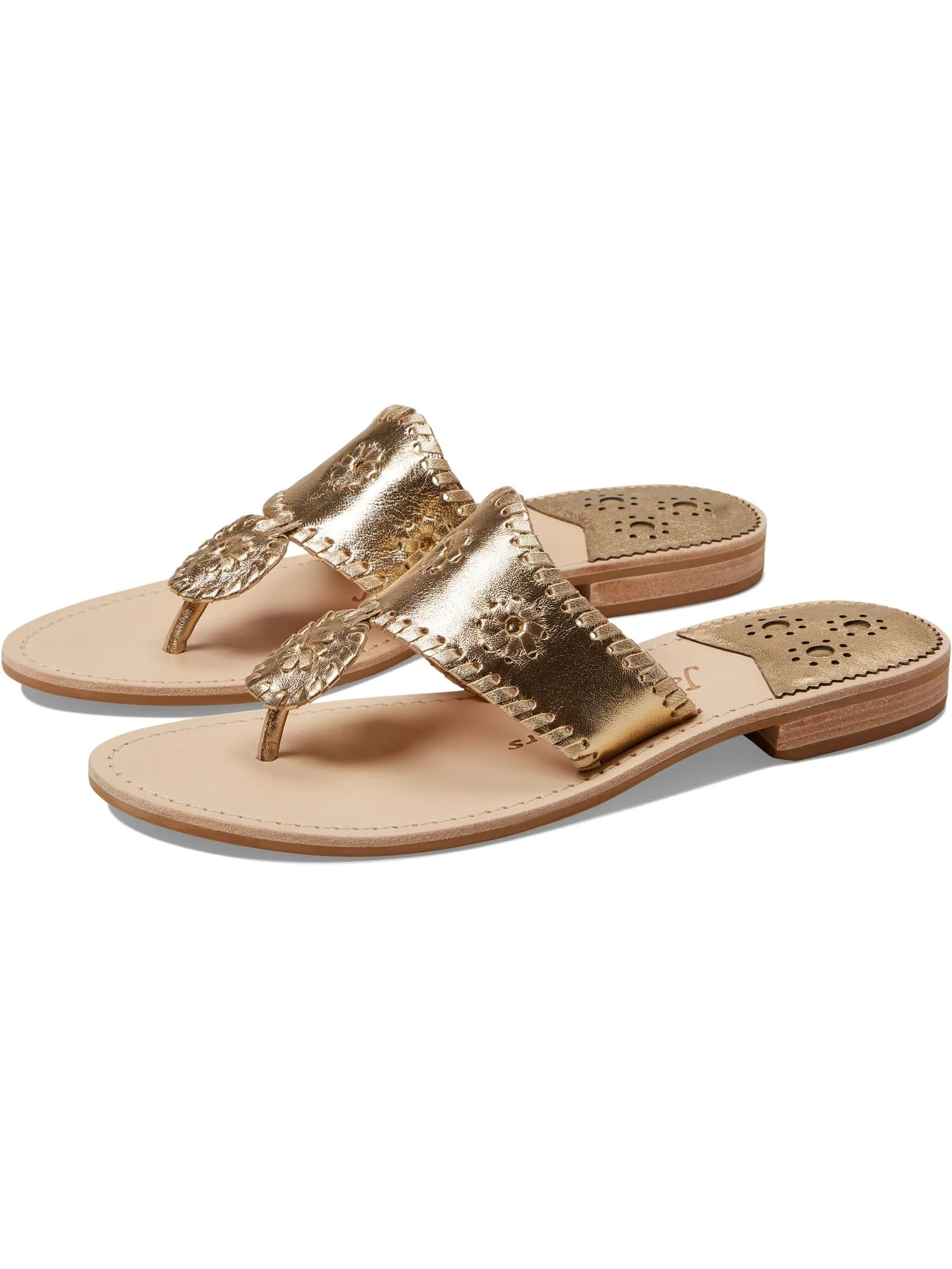 Шлепанцы Jacks Flat Sandal Jack Rogers — серебристый
