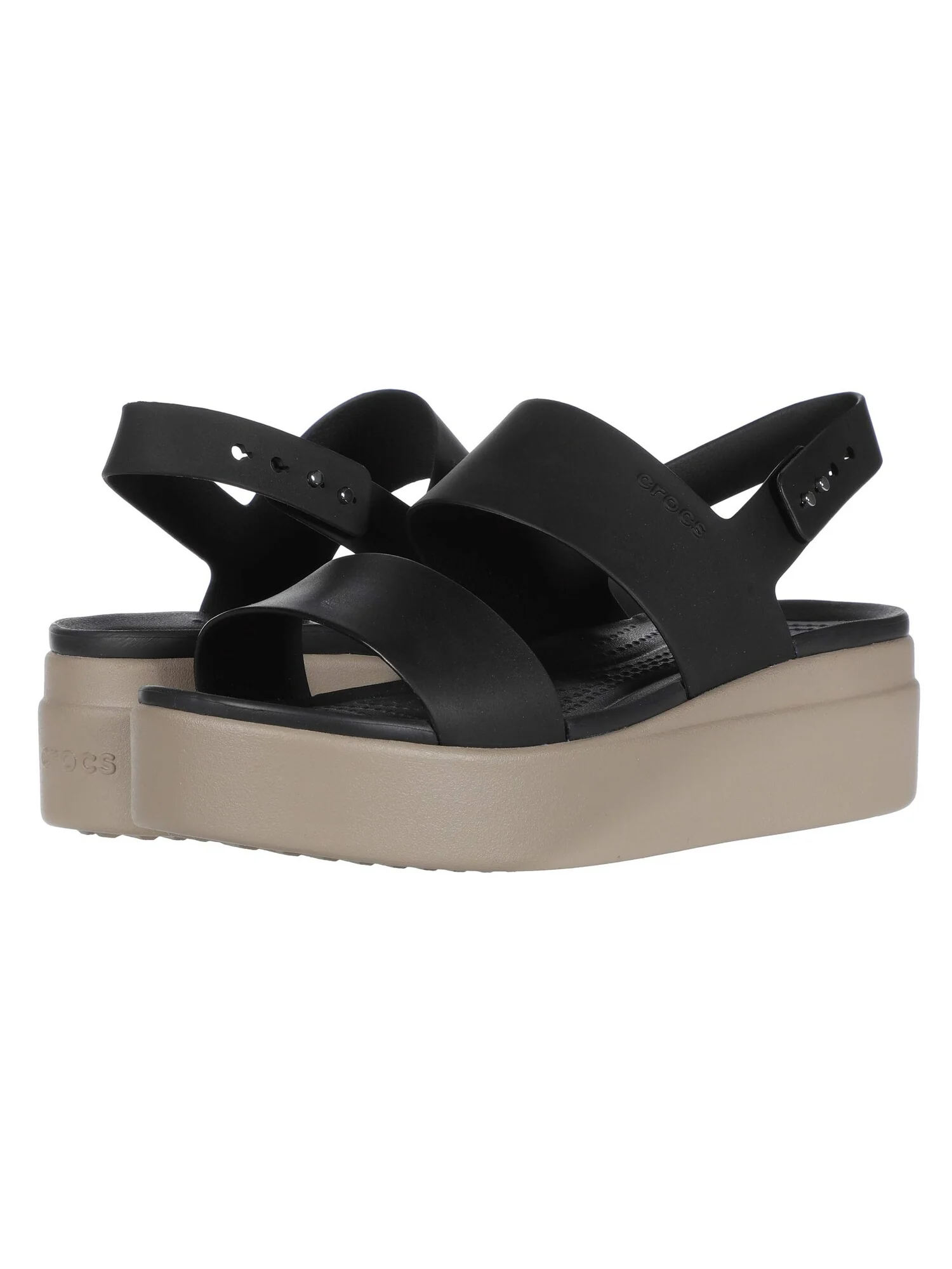 Сандалии Crocs Brooklyn Low Wedge — зеленый