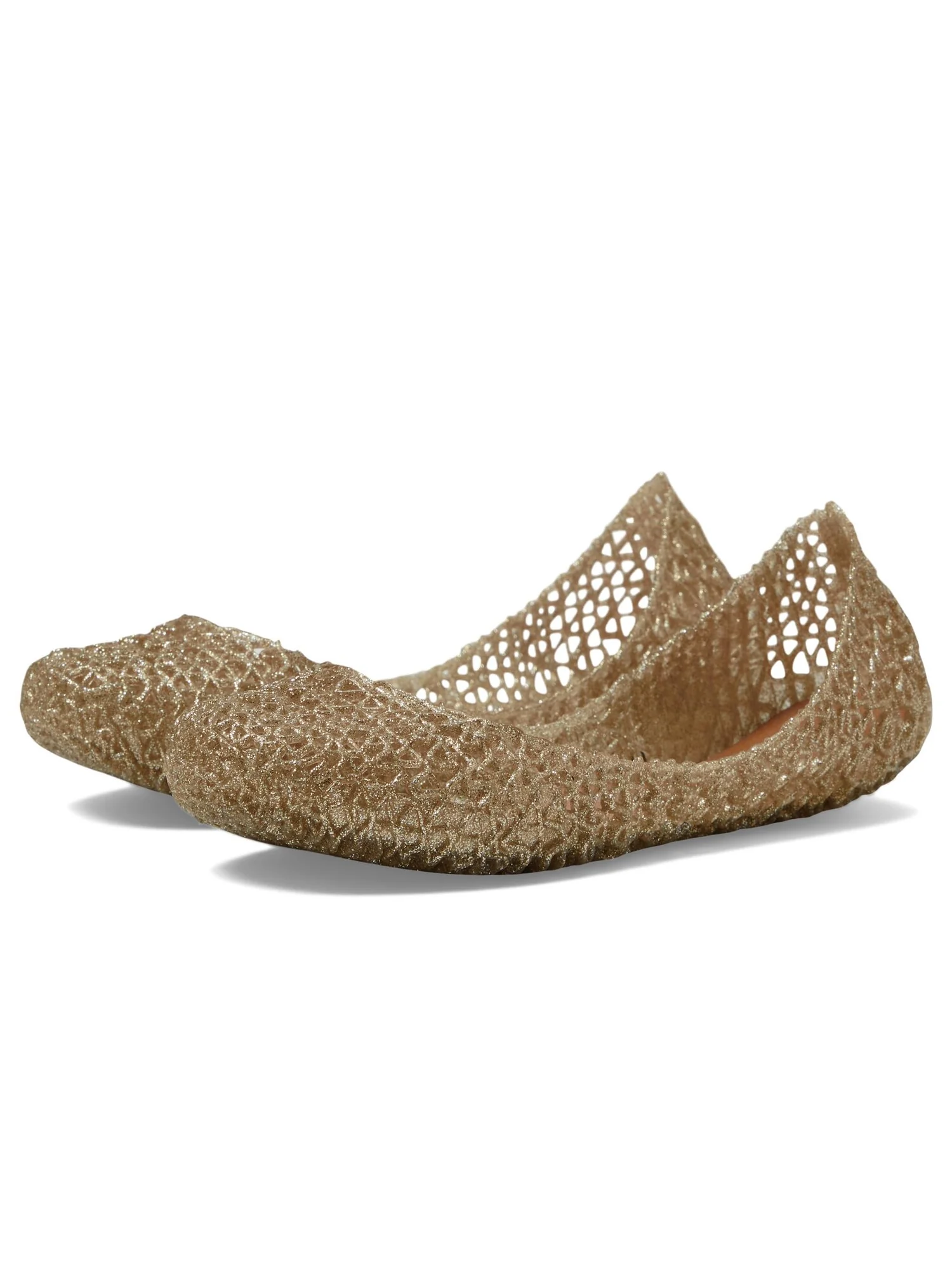 Балетки Mini Melissa Campana Papel (Little Kid/Big Kid) — серебристый