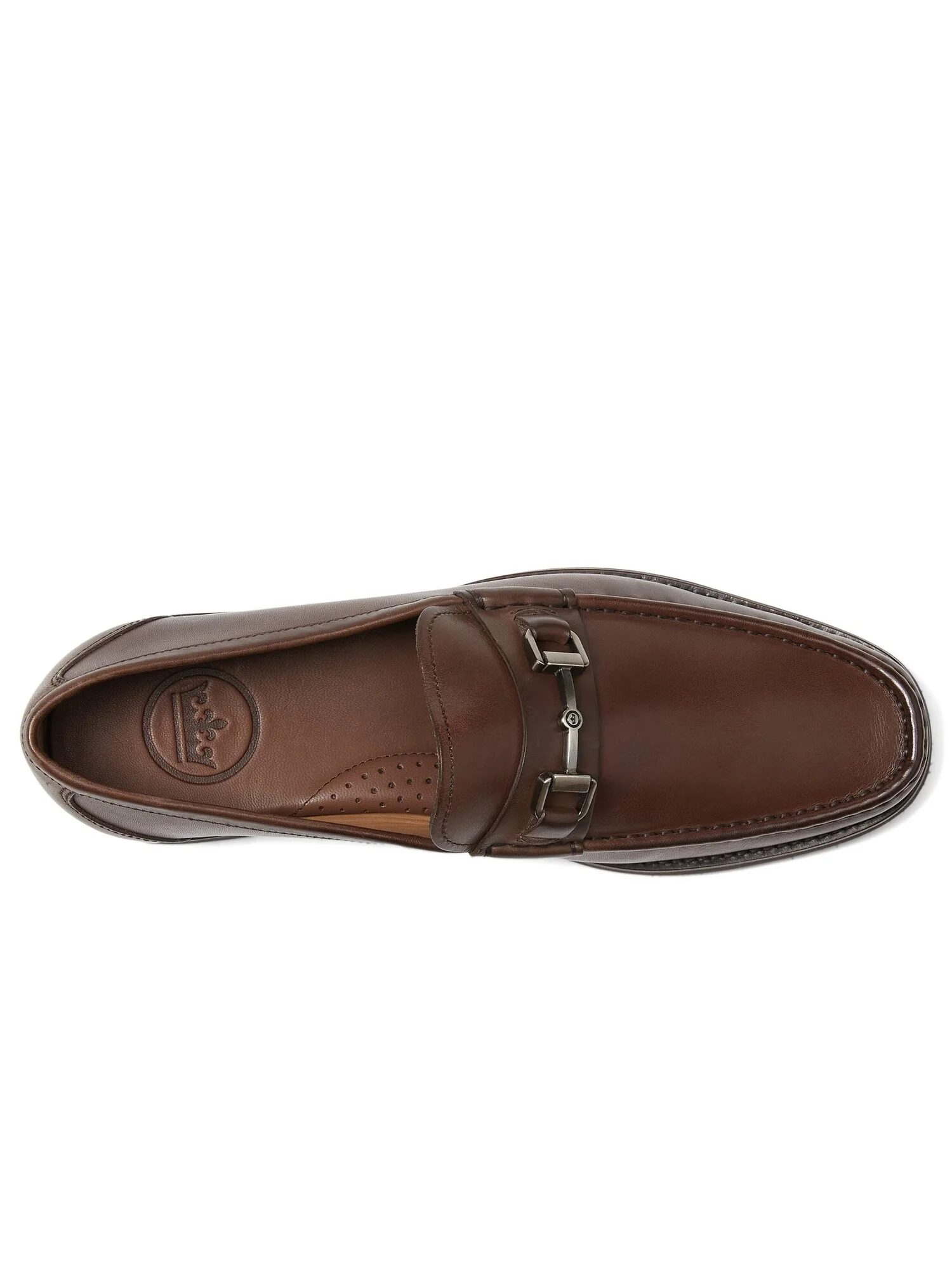 Лоферы Peter Millar Crown Leather Bit Loafer — коричневый