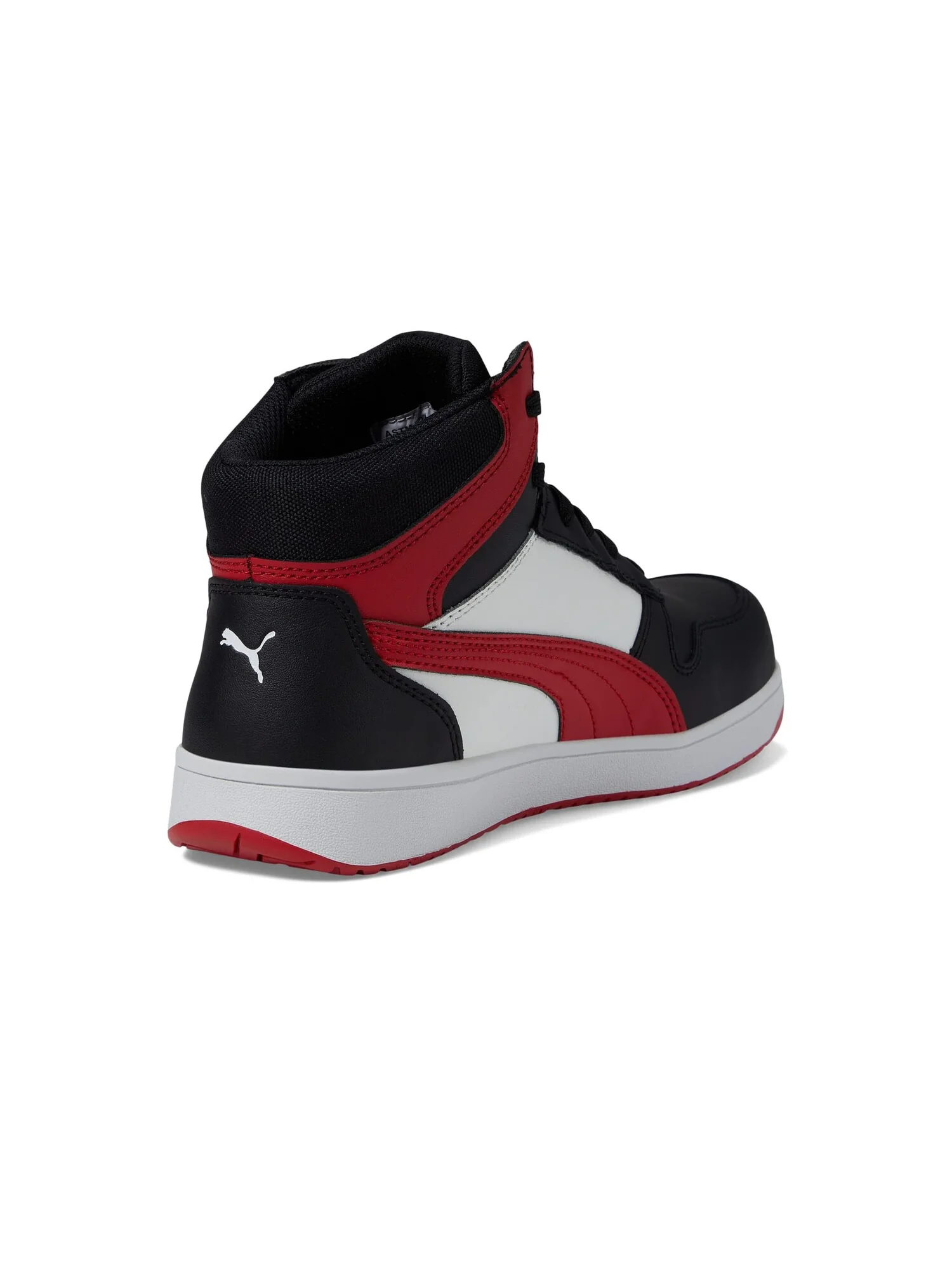 Кроссовки PUMA Safety Frontcourt Leather Mid ASTM EH — красный