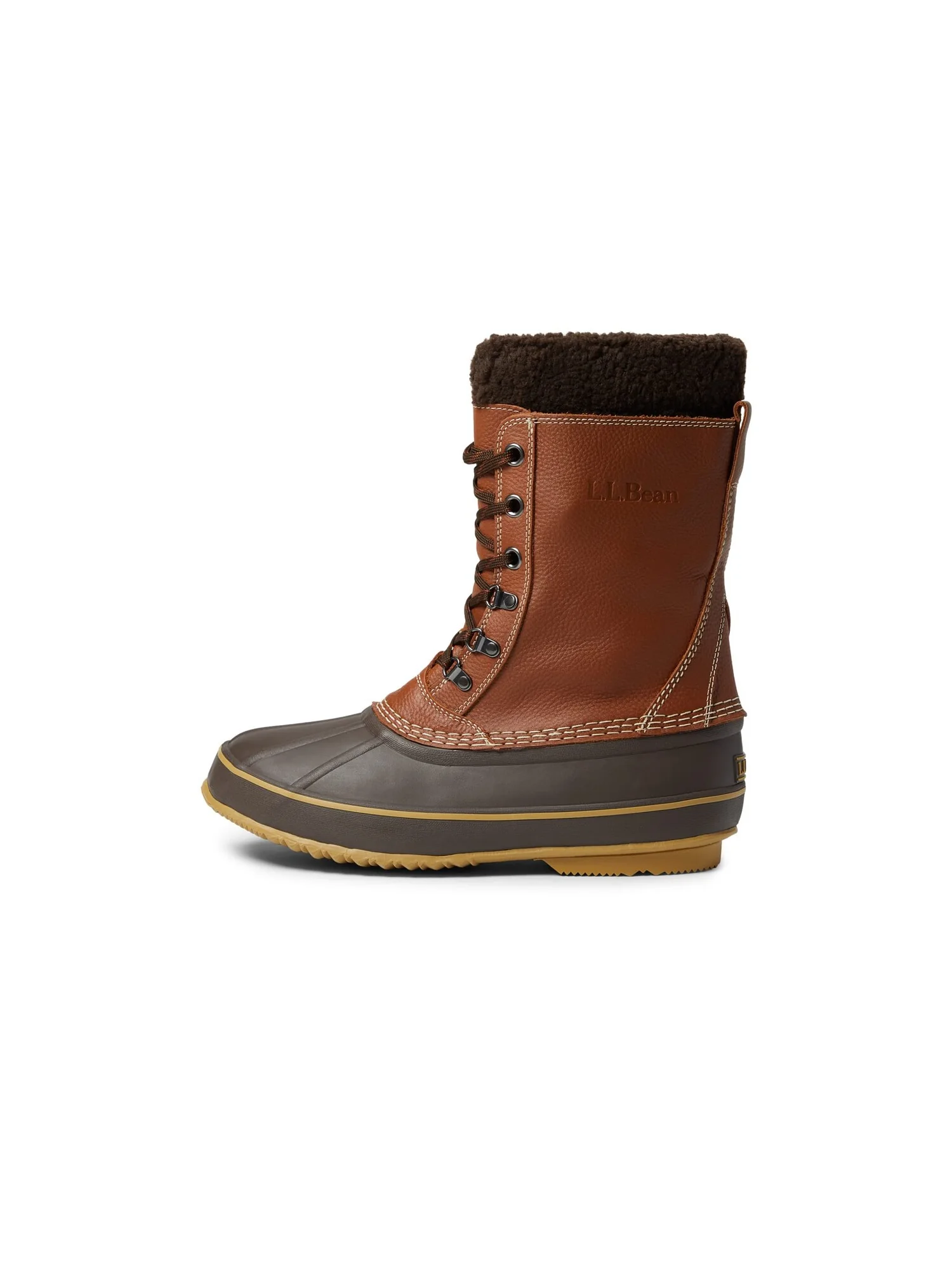 Ботинки L.L.Bean Snow Boot Tumbled Leather Lace — 4