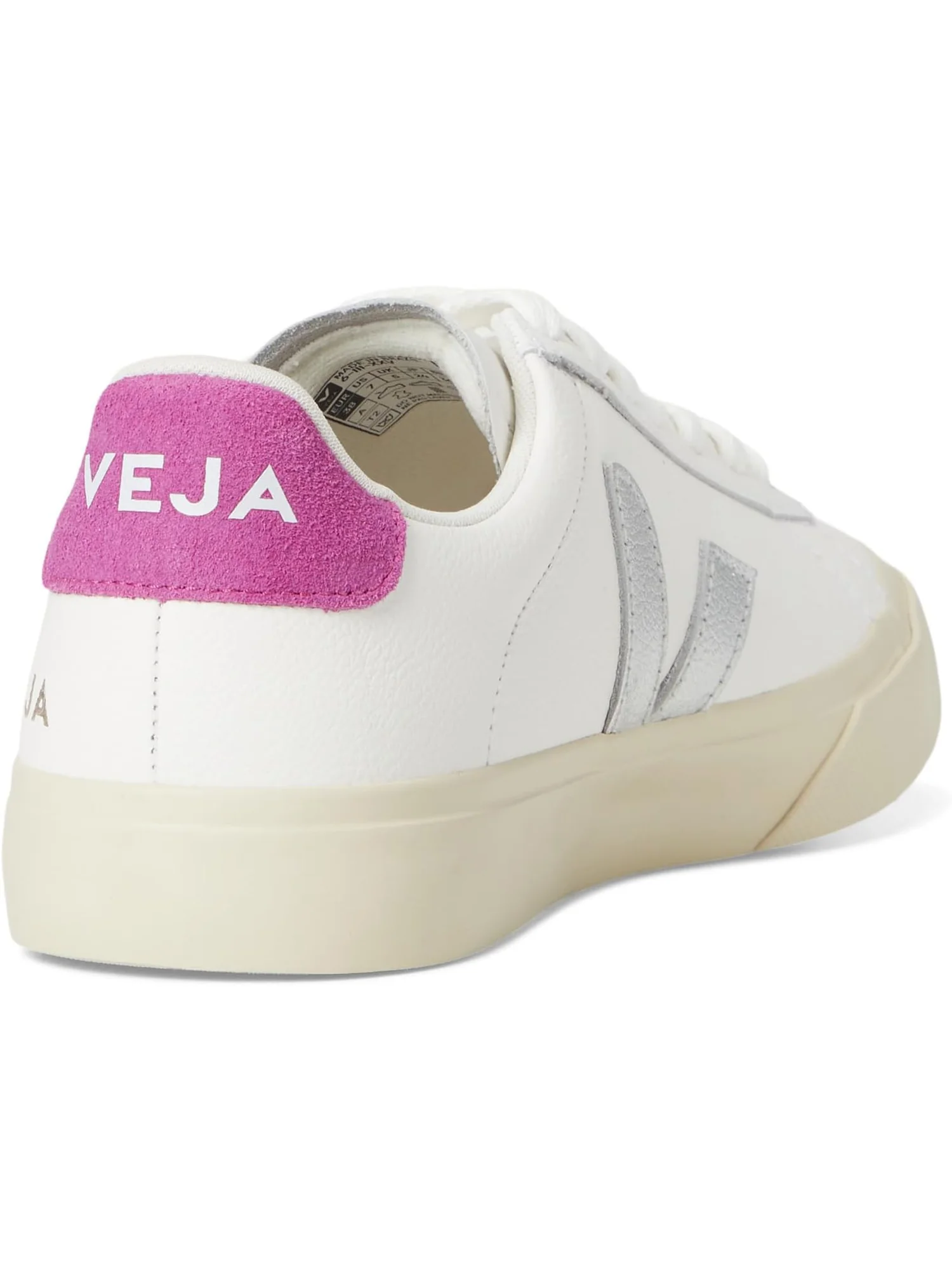 Кроссовки VEJA Women's Campo — изображение 5 из 7, белый серебристый