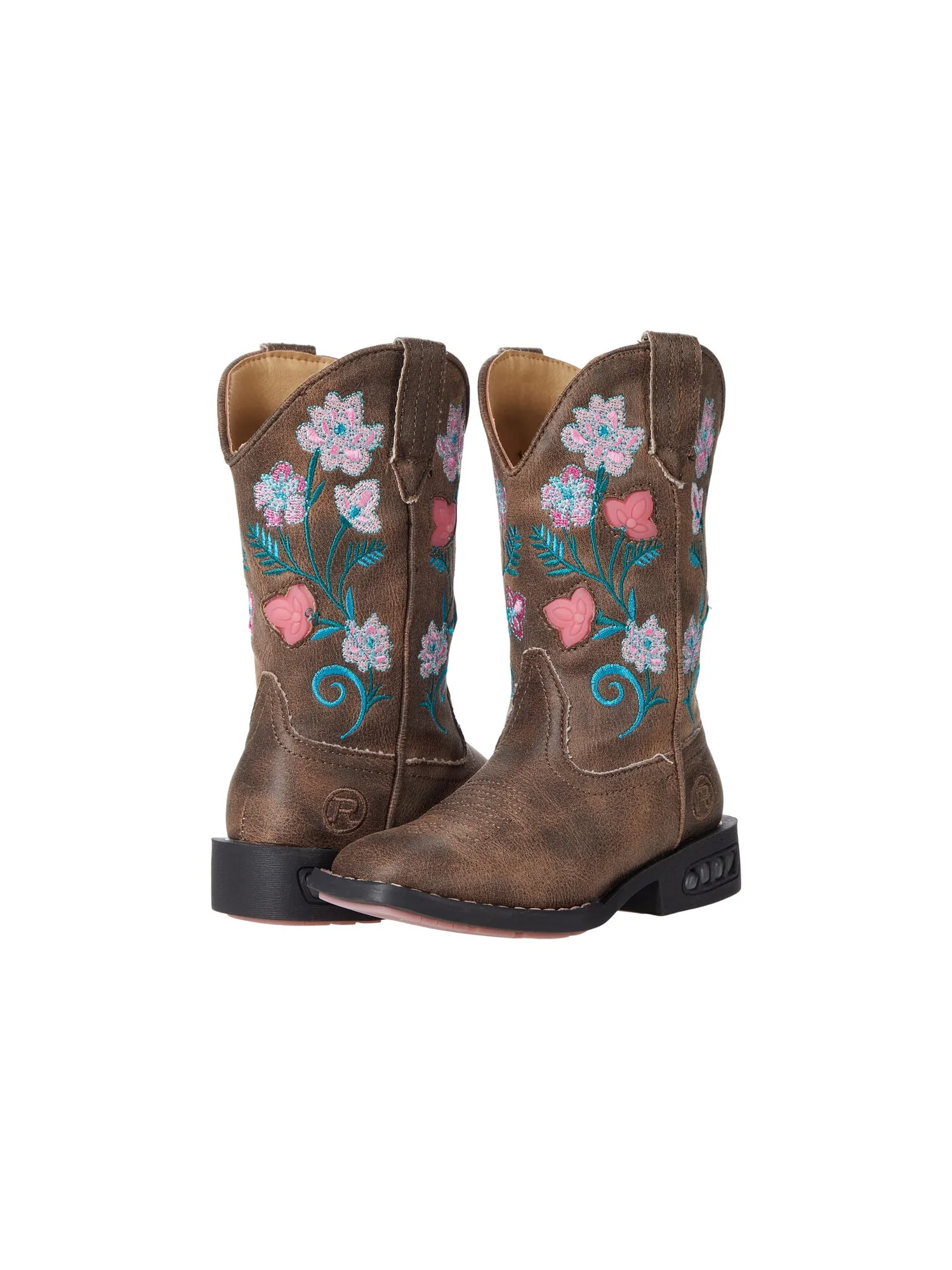 Ботинки Roper Kids Dazzle Floral Lights (Toddler/Little Kid) — 5