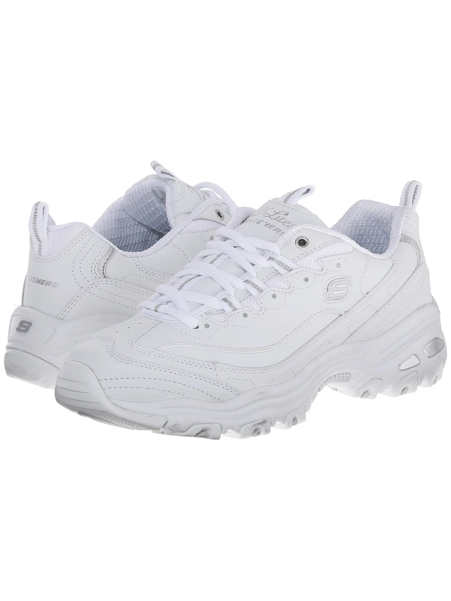 Белые кроссовки Skechers D'Lites Fresh Start — 1
