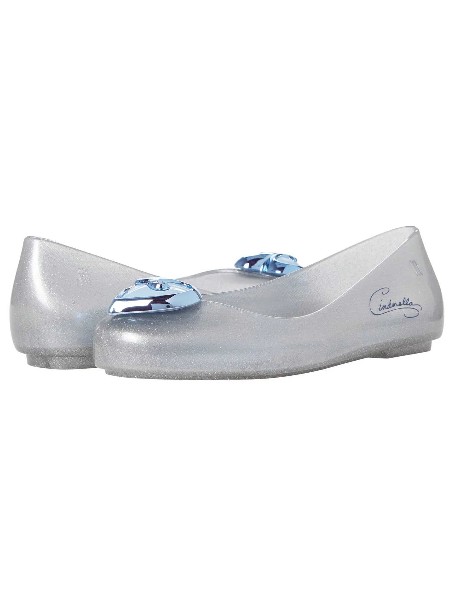 Балетки Mini Melissa Sweet Love + Disney Princess — серебристый