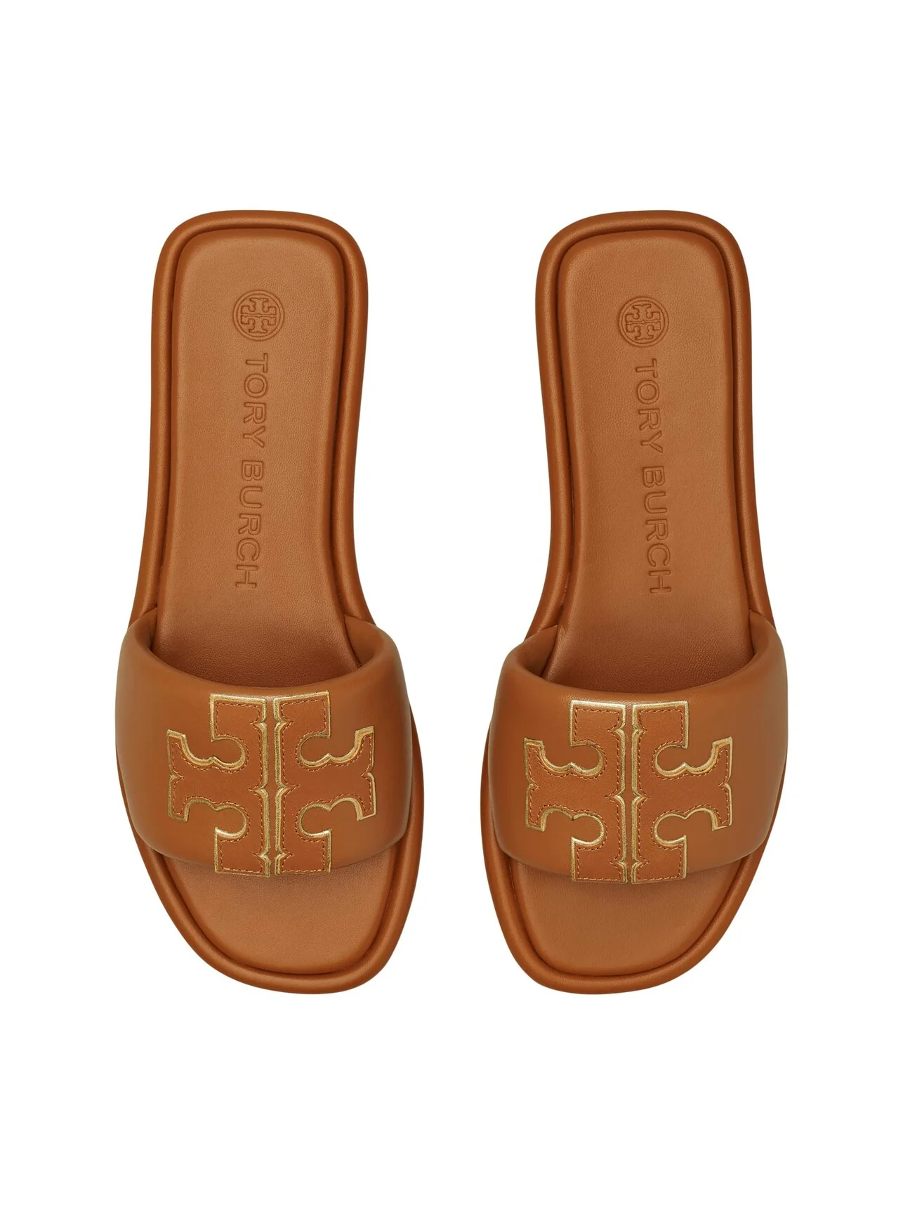Сандалии Tory Burch Double T Sport Slide — золотистый
