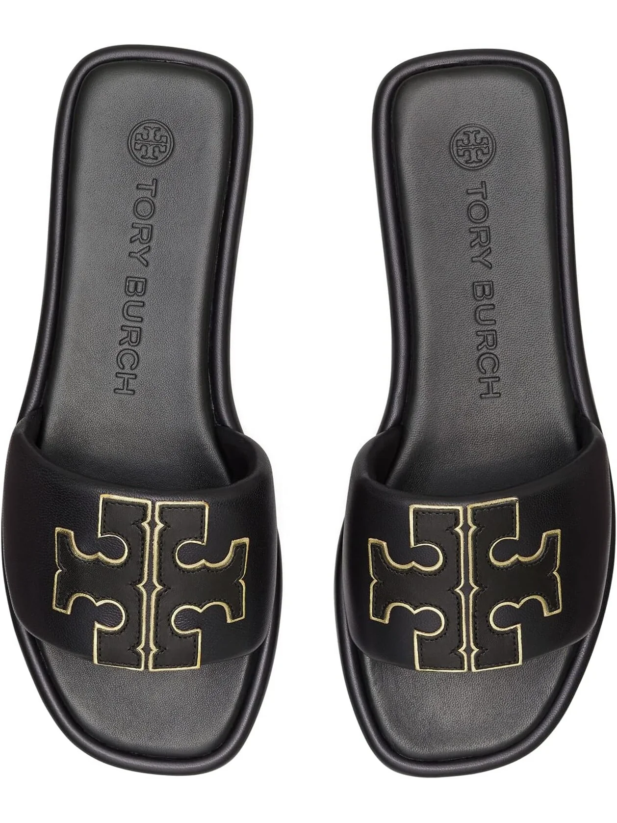 Сандалии на плоской подошве Double T Sport Slide Tory Burch — 3