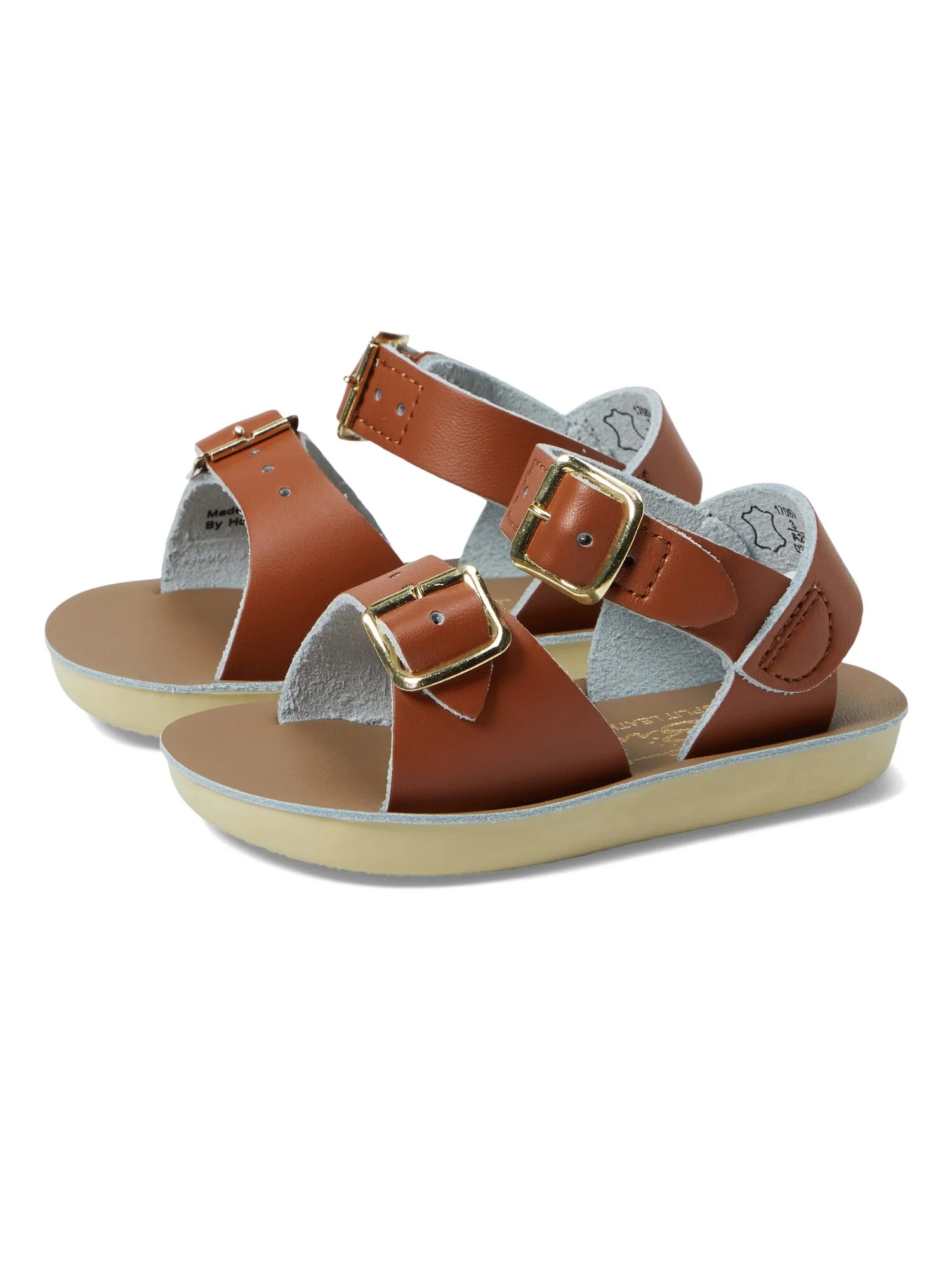 Сандалии Salt Water Sandal by Hoy Shoes Surfer Hook & Loop (Toddler/Little Kid) — бежевый
