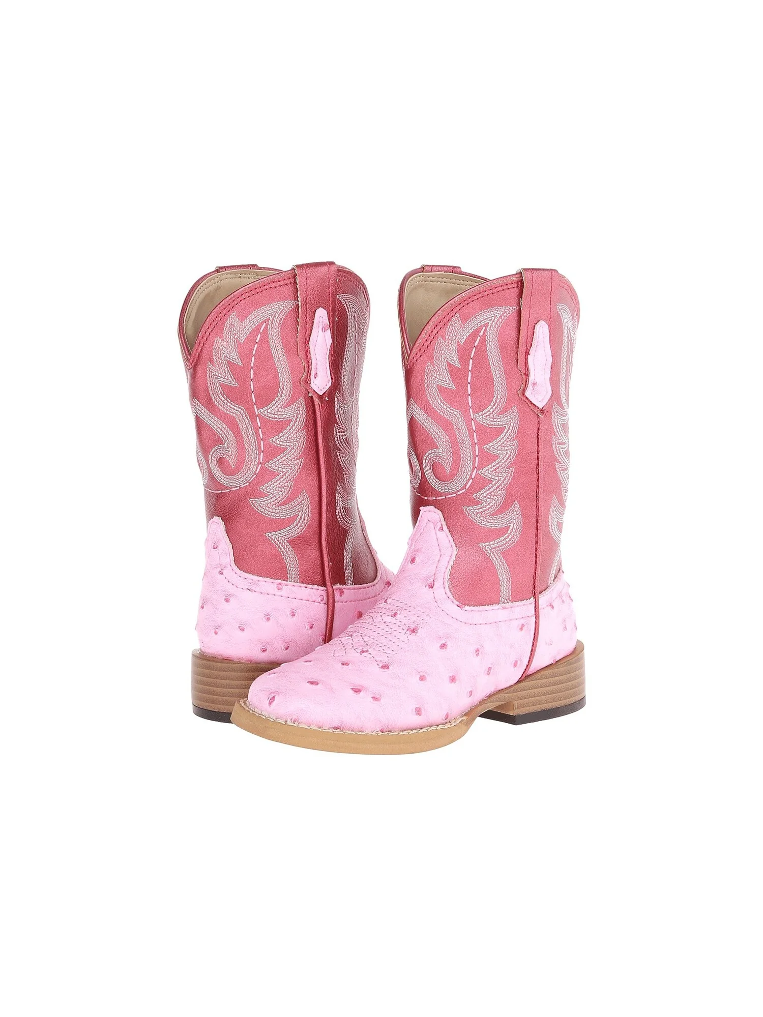 Ботинки Roper Kids Square Toe Ostrich (Toddler/Little Kid) — 3