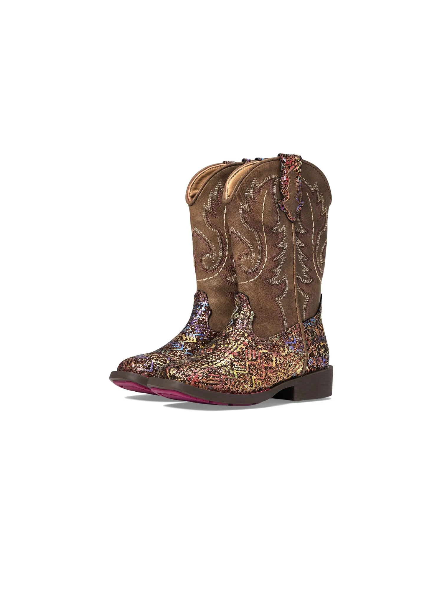 Ботинки Roper Kids Glitter Aztec (Toddler/Little Kid) — 2