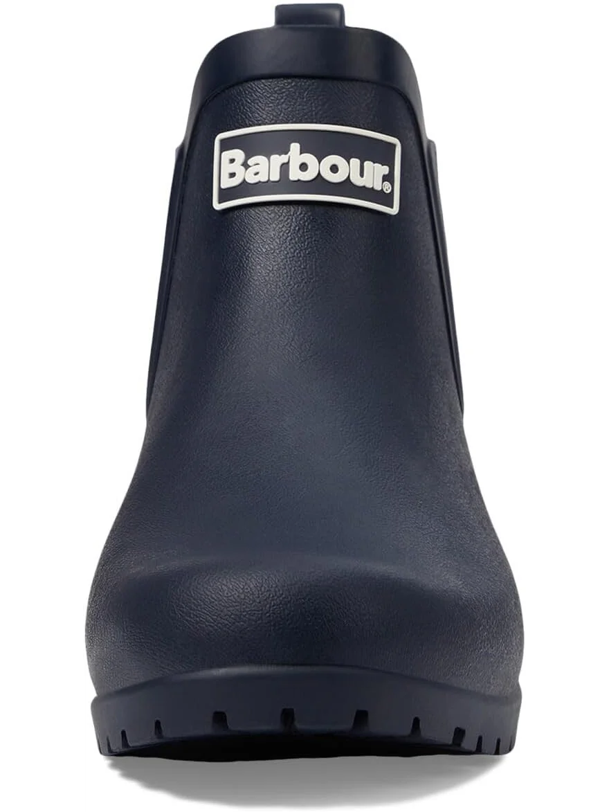 Женские резиновые сапоги Barbour Wilton короткие с логотипом — 2