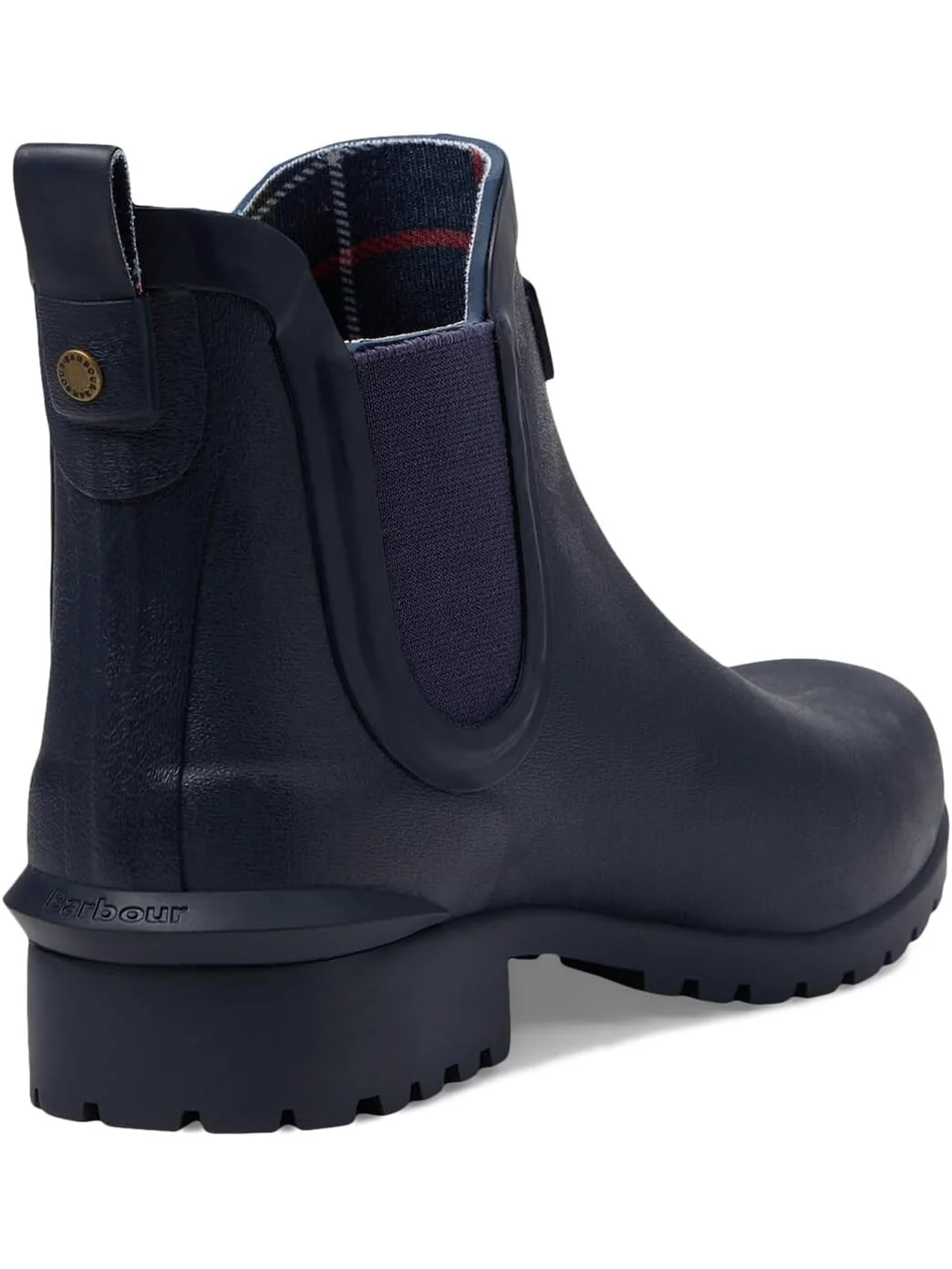Женские резиновые сапоги Barbour Wilton короткие с логотипом — 5