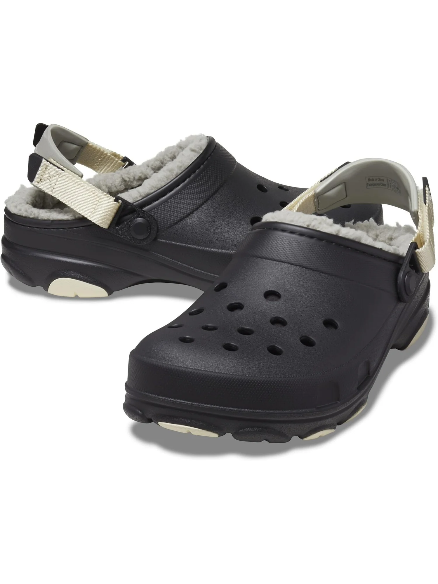 Сабо All Terrain Lined Clog Crocs — черный