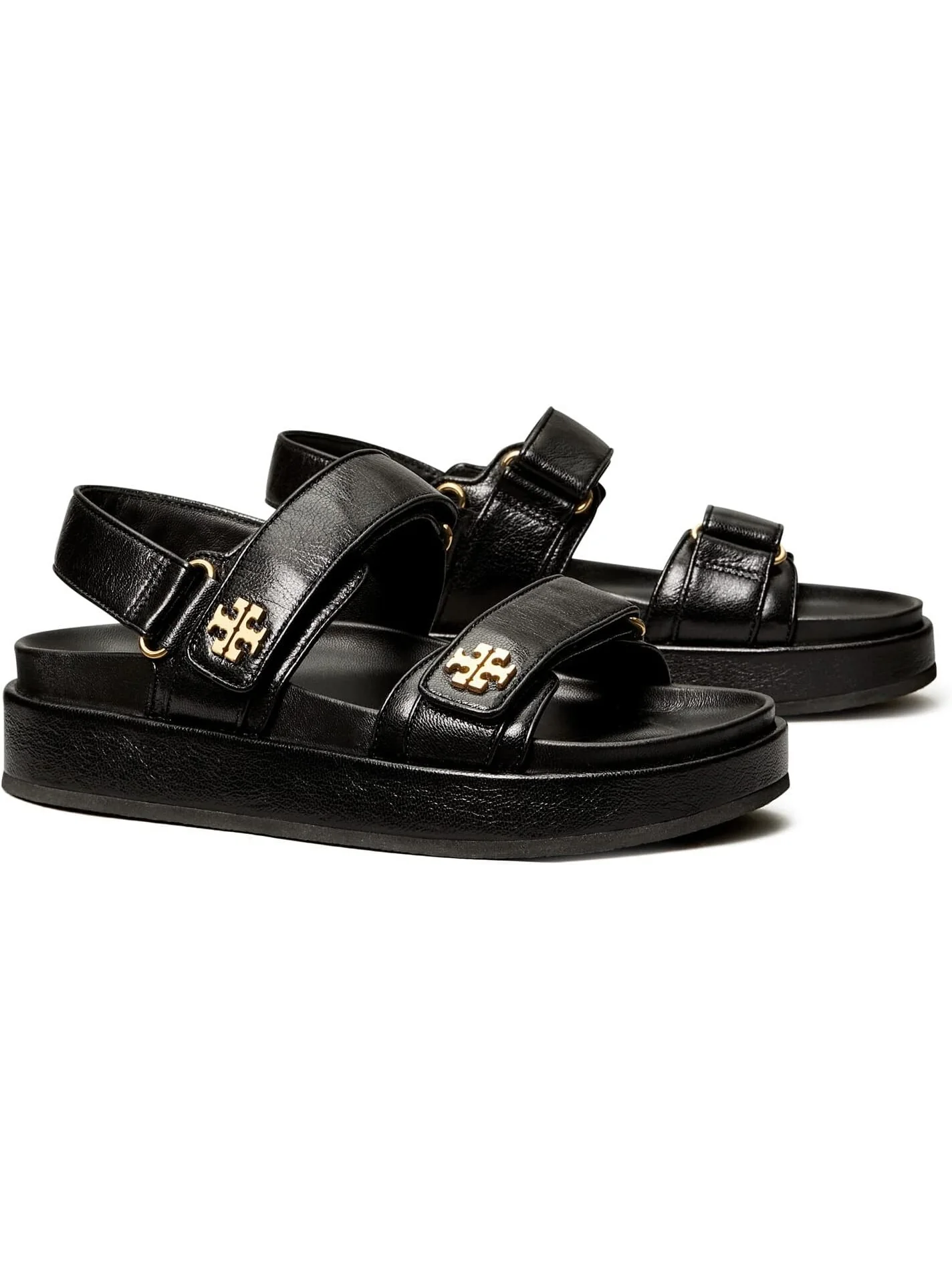 Сандалии на плоской подошве Kira Sport Sandal Tory Burch — черный
