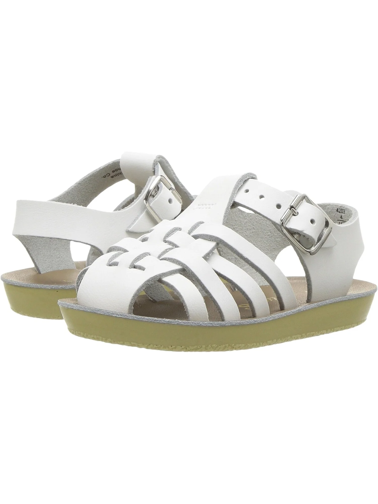 Сандалии на плоской подошве Sun-San - Sailors Salt Water Sandal by Hoy Shoes — белый