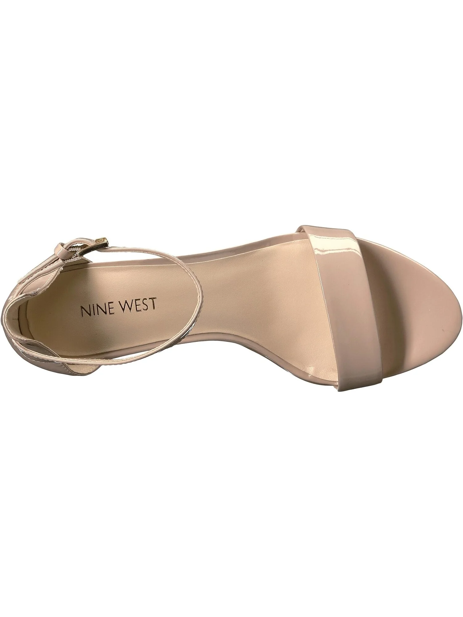 Сандалии Nine West Pruce Block Heel, цвет Natural Sleek Patent PU — 2
