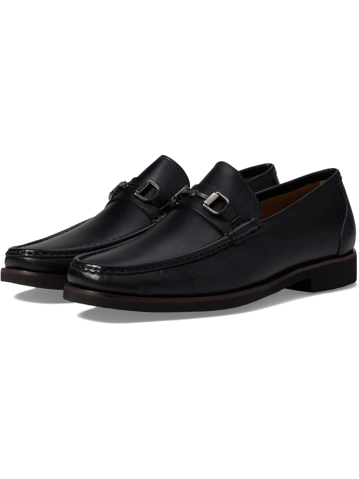 Лоферы Crown Leather Bit Loafer Peter Millar — черный