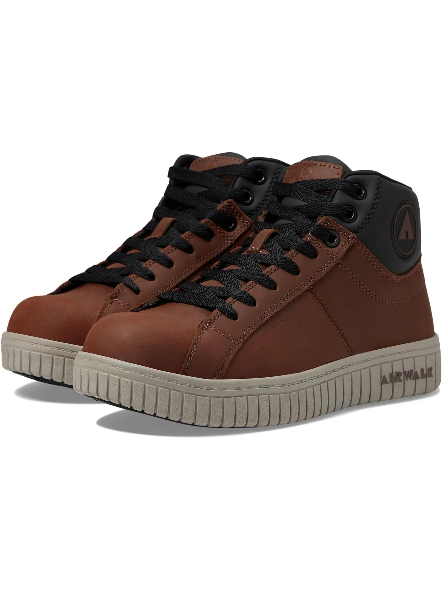 Рабочая обувь с композитным носком Deuce Mid Comp Toe SD10 SR Airwalk Work — коричневый
