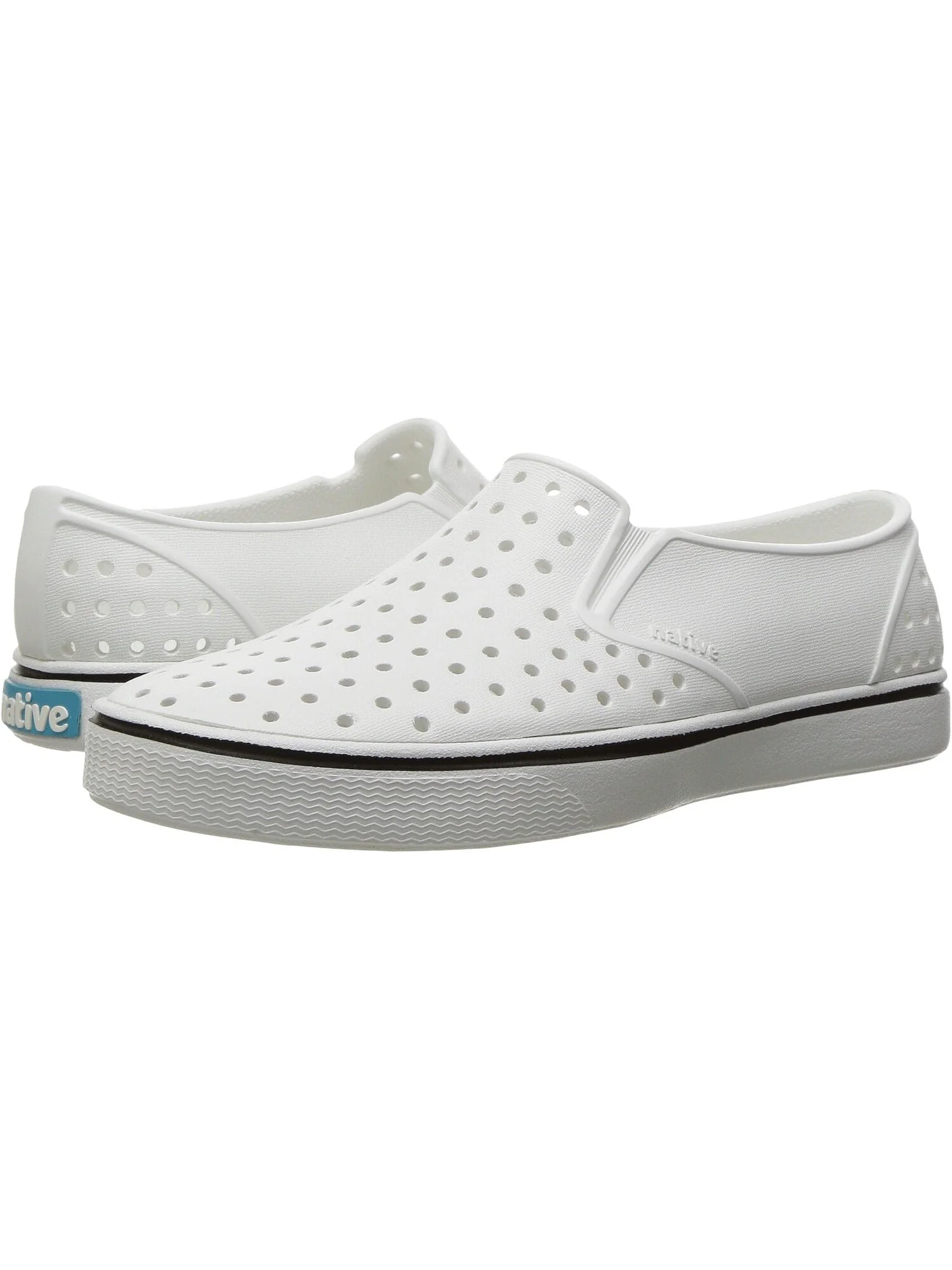 Кроссовки Miles Slip-On Sneakers Native Shoes Kids — белый