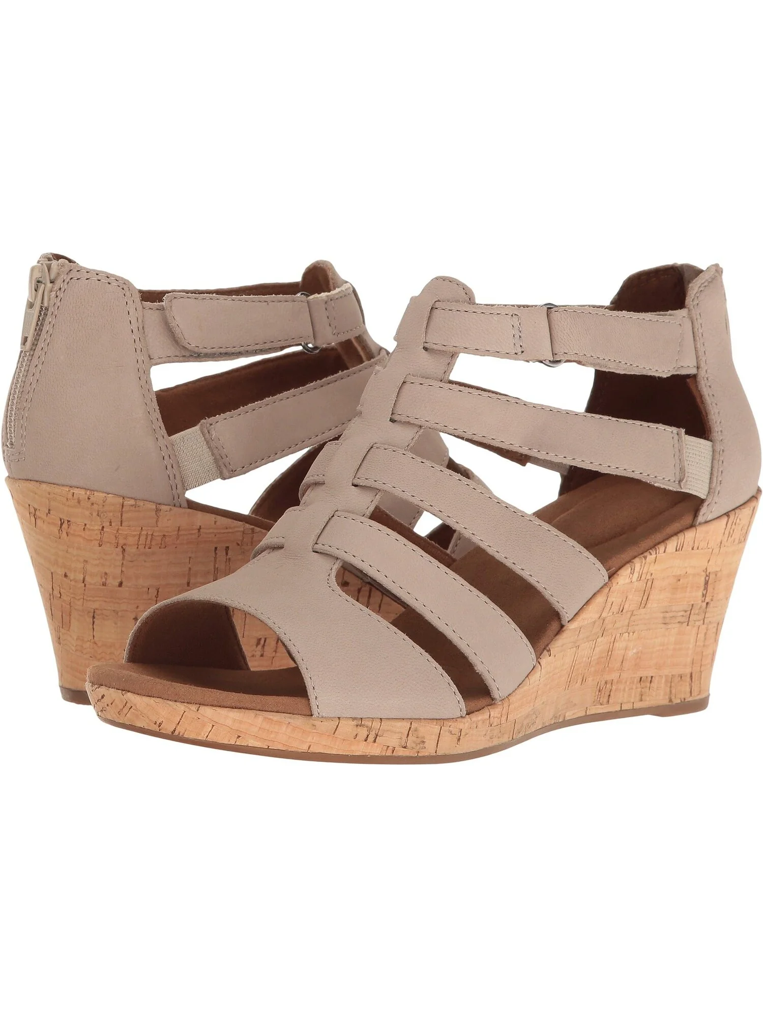 Босоножки Briah Gladiator Rockport, цвет New Taupe Nubuck — 1