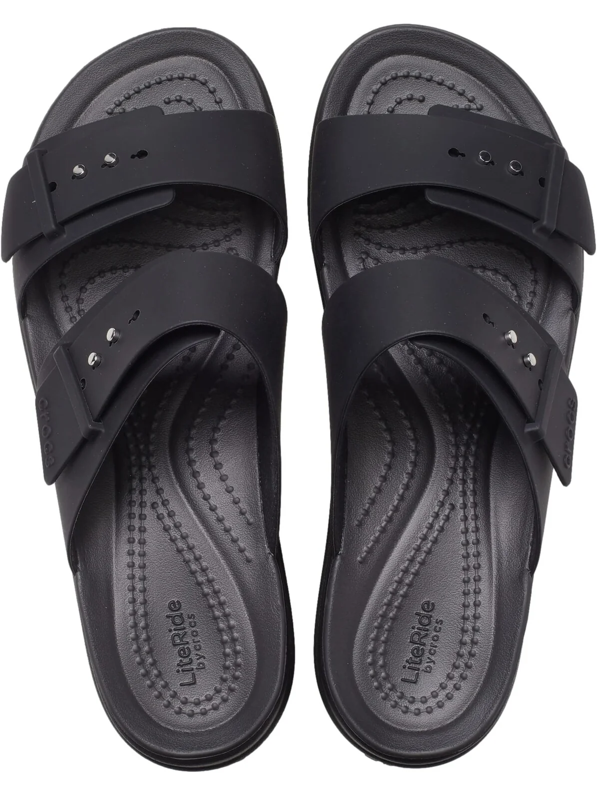 Сандалии на плоской подошве Brooklyn Buckle Low Wedge Crocs — 2