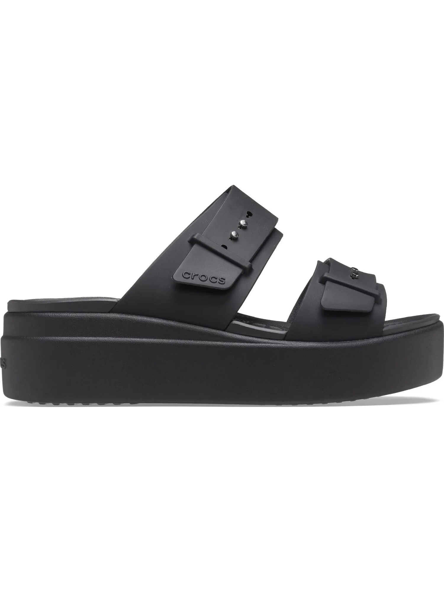 Сандалии на плоской подошве Brooklyn Buckle Low Wedge Crocs — 6