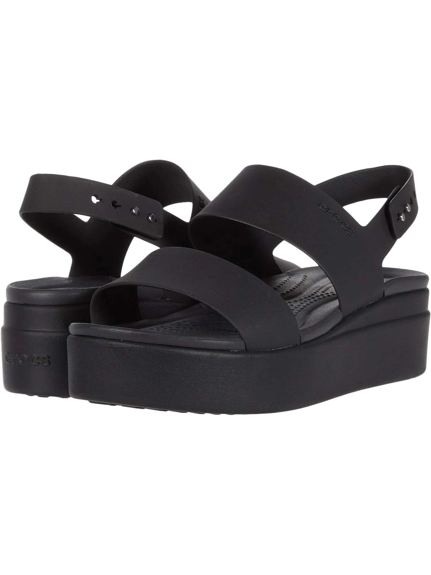 Сандалии на плоской подошве Brooklyn Low Wedge Crocs — 1