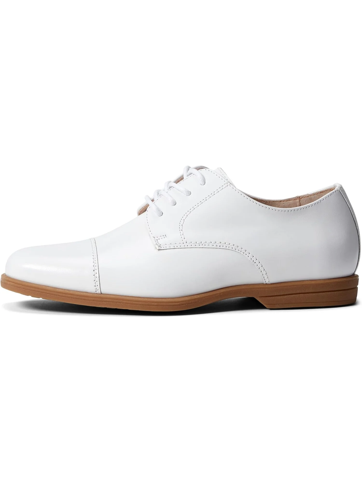 Оксфорды Reveal Cap Toe Ox, Jr. Florsheim, белая гладкая кожа — 4