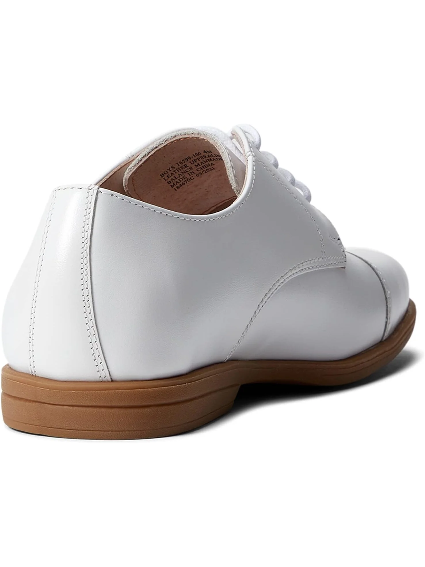Оксфорды Reveal Cap Toe Ox, Jr. Florsheim, белая гладкая кожа — 5