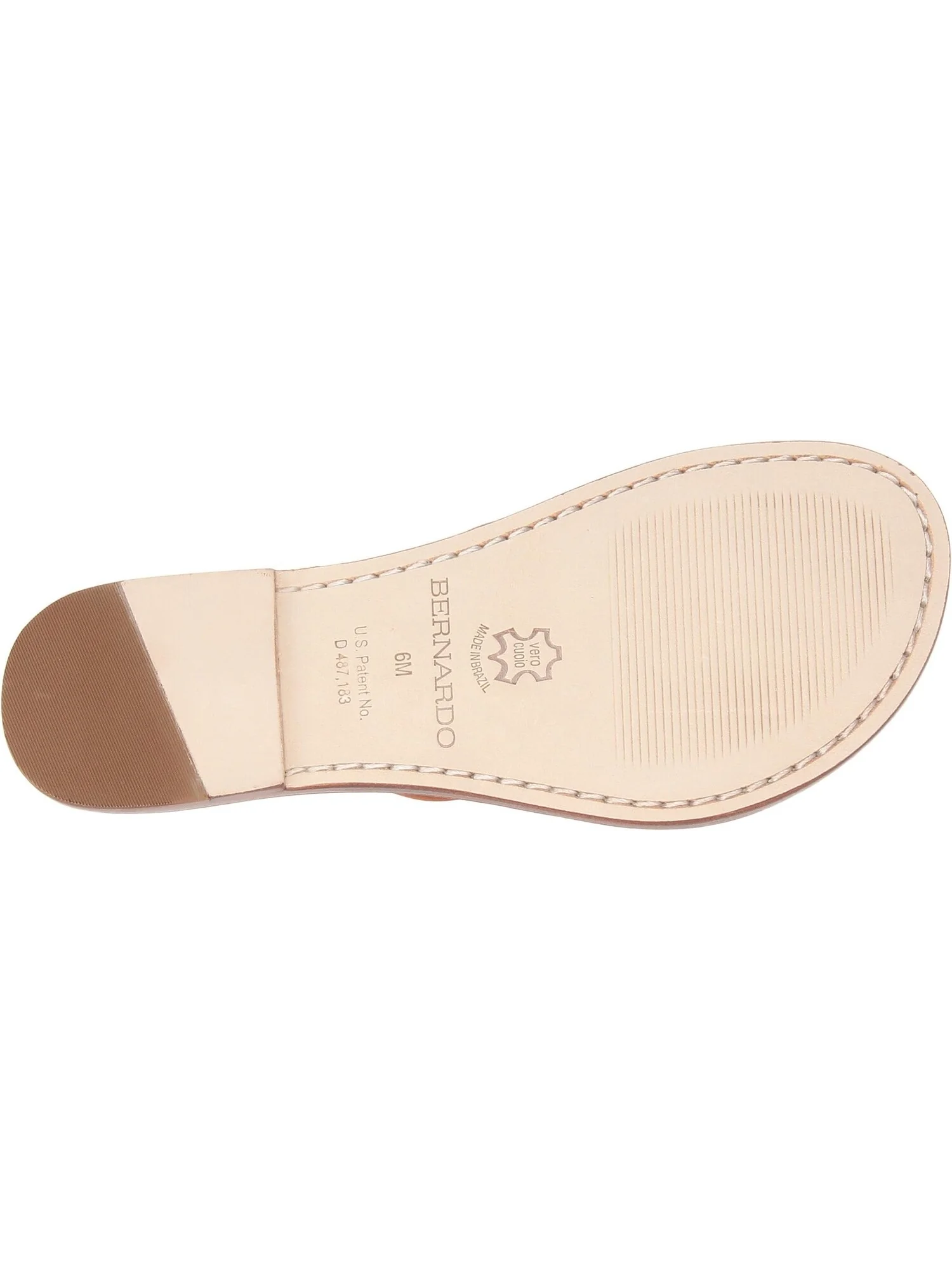 Шлепанцы Miami Sandal Bernardo, цвет Luggage Calf — 3