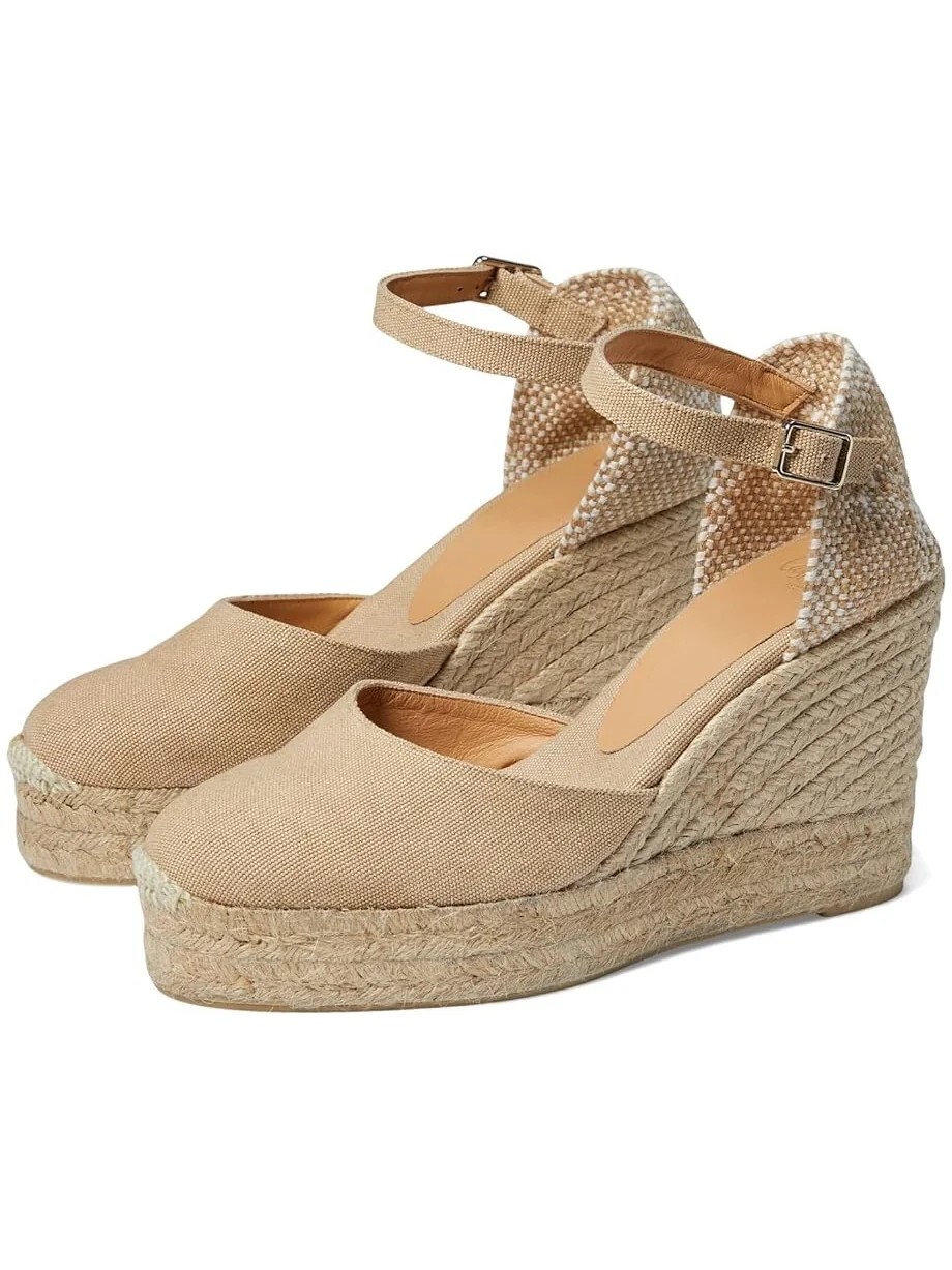 Туфли CASTANER Carol 80 mm Wedge Espadrille — бежевый