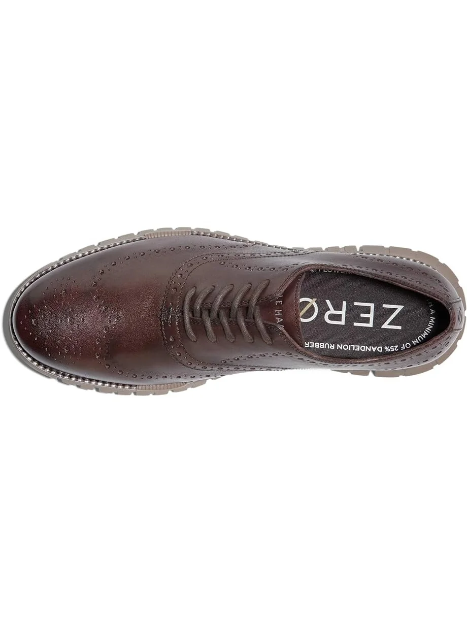 Оксфорды Cole Haan Zerogrand Remastered Wing Tip Unlined, цвет Dark Chocolate/Irish Coffee — 2