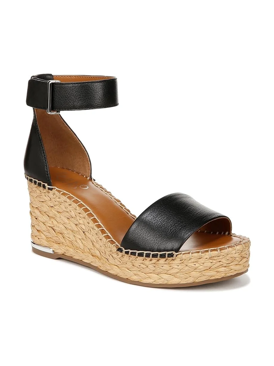Сандалии Franco Sarto Clemens Raffia Espadrille Wedge Heel — 1